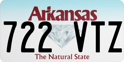 AR license plate 722VTZ
