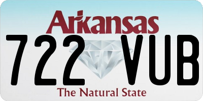AR license plate 722VUB