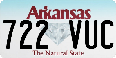 AR license plate 722VUC
