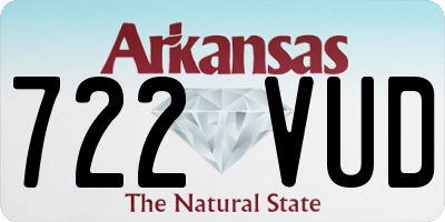 AR license plate 722VUD