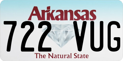 AR license plate 722VUG