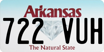 AR license plate 722VUH