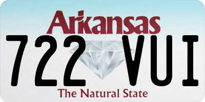 AR license plate 722VUI