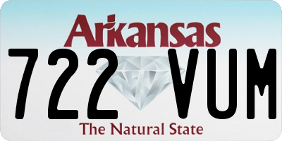 AR license plate 722VUM