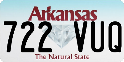 AR license plate 722VUQ