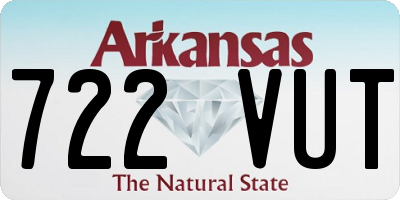 AR license plate 722VUT