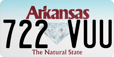 AR license plate 722VUU