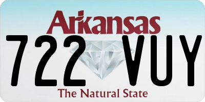 AR license plate 722VUY