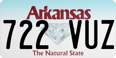 AR license plate 722VUZ
