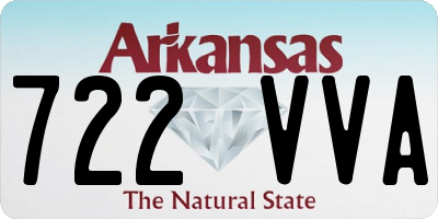 AR license plate 722VVA
