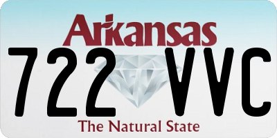 AR license plate 722VVC