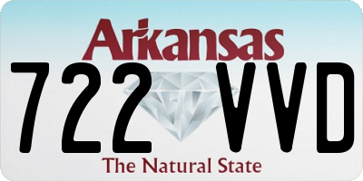 AR license plate 722VVD
