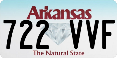 AR license plate 722VVF