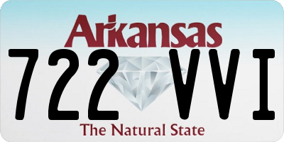 AR license plate 722VVI