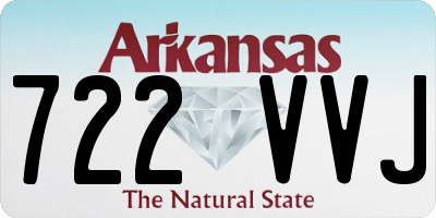 AR license plate 722VVJ