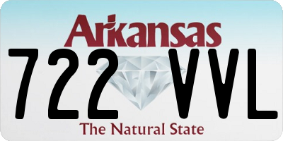 AR license plate 722VVL