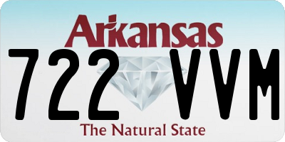 AR license plate 722VVM