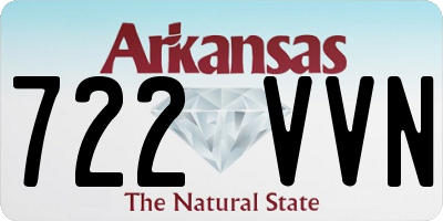 AR license plate 722VVN