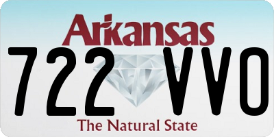 AR license plate 722VVO