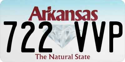 AR license plate 722VVP