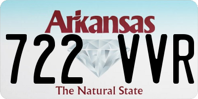 AR license plate 722VVR