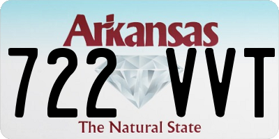AR license plate 722VVT
