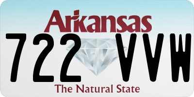 AR license plate 722VVW