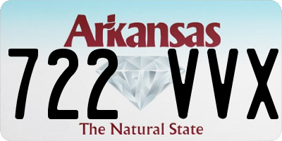 AR license plate 722VVX