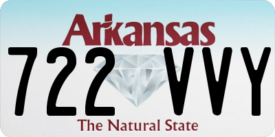 AR license plate 722VVY