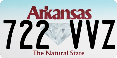 AR license plate 722VVZ