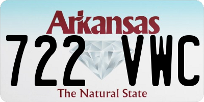 AR license plate 722VWC