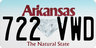 AR license plate 722VWD