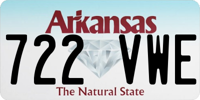 AR license plate 722VWE