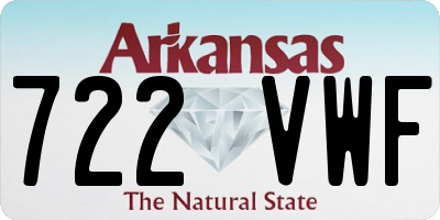 AR license plate 722VWF