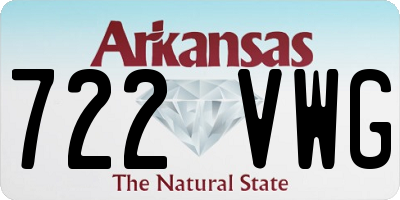 AR license plate 722VWG
