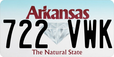 AR license plate 722VWK