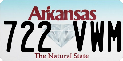 AR license plate 722VWM