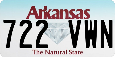 AR license plate 722VWN