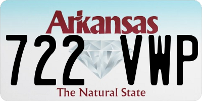 AR license plate 722VWP