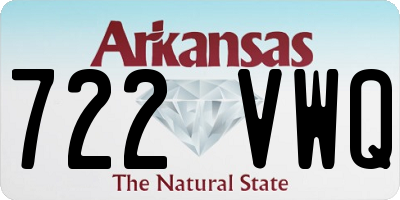AR license plate 722VWQ