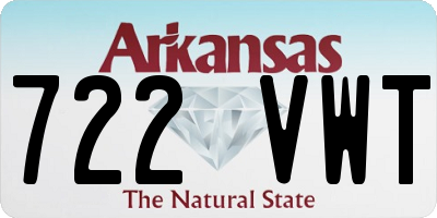 AR license plate 722VWT