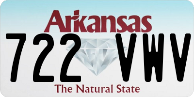 AR license plate 722VWV
