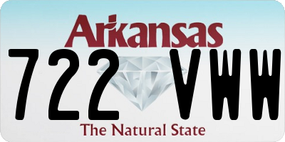 AR license plate 722VWW