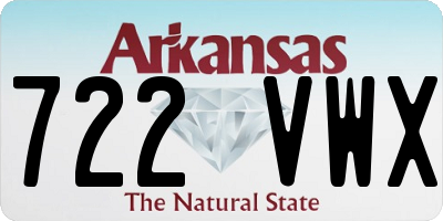 AR license plate 722VWX