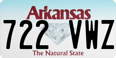AR license plate 722VWZ