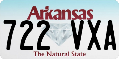 AR license plate 722VXA