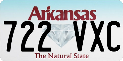 AR license plate 722VXC