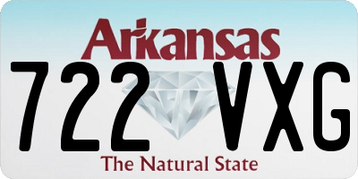 AR license plate 722VXG