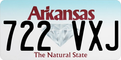 AR license plate 722VXJ
