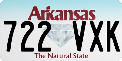 AR license plate 722VXK